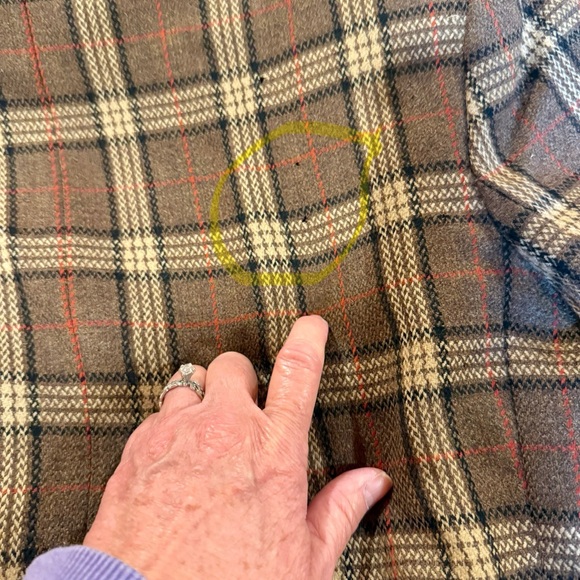Vintage 80s Evan Picone Brown Plaid Double-Breasted Blazer M flaws 2 for $30 - Picture 12 of 16